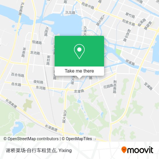 谢桥菜场-自行车租赁点 map