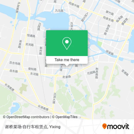 谢桥菜场-自行车租赁点 map