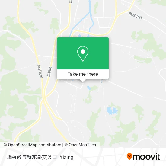 城南路与新东路交叉口 map