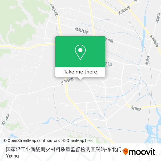 国家轻工业陶瓷耐火材料质量监督检测宜兴站-东北门 map