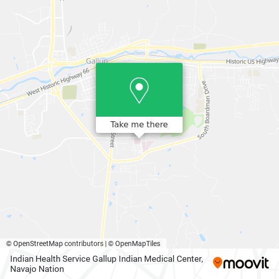 Indian Health Service Gallup Indian Medical Center map