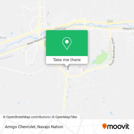 Amigo Chevrolet map