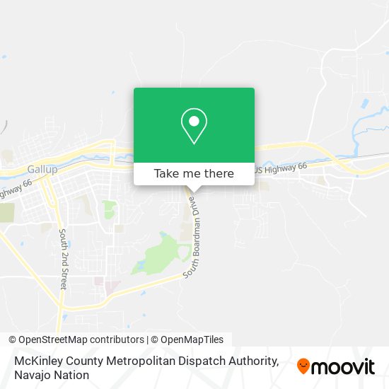 McKinley County Metropolitan Dispatch Authority map