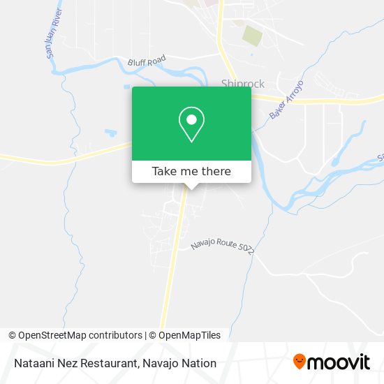 Nataani Nez Restaurant map