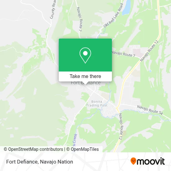Fort Defiance map