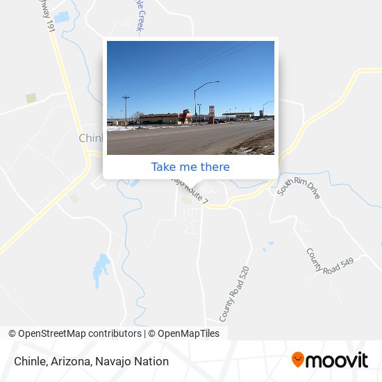 Chinle, Arizona map