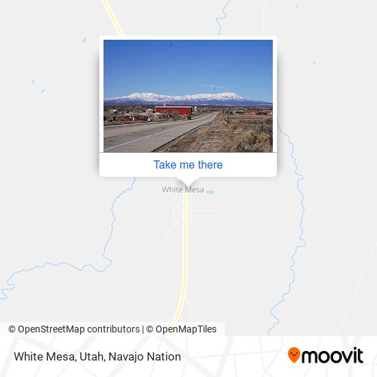 White Mesa, Utah map