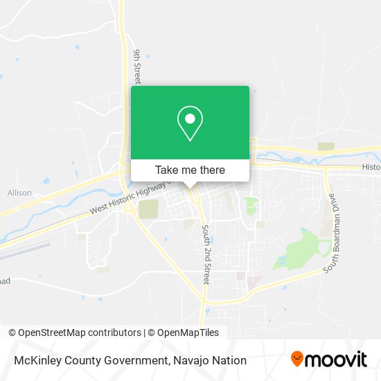 McKinley County Government map