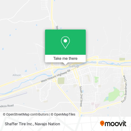 Shaffer Tire Inc. map