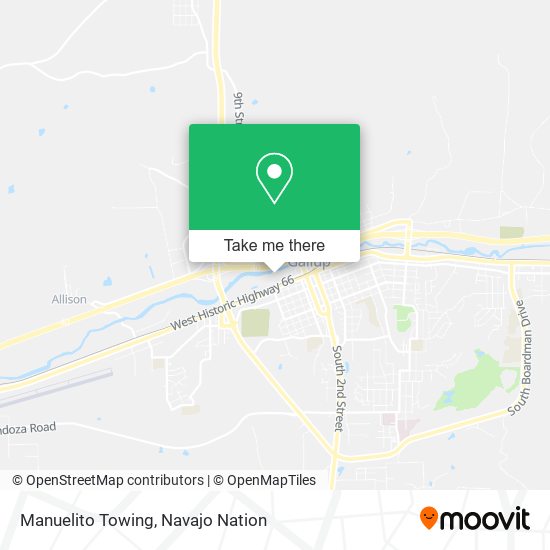 Manuelito Towing map