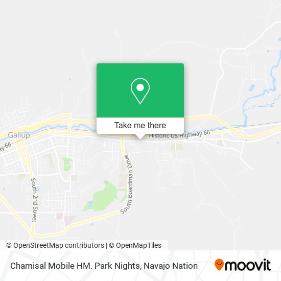 Chamisal Mobile HM. Park Nights map