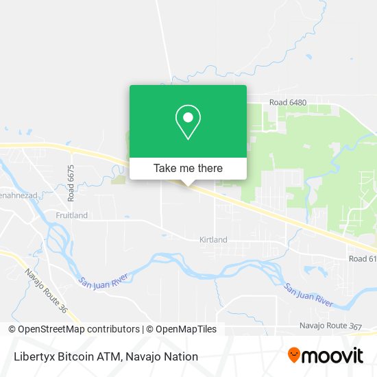 Mapa de Libertyx Bitcoin ATM