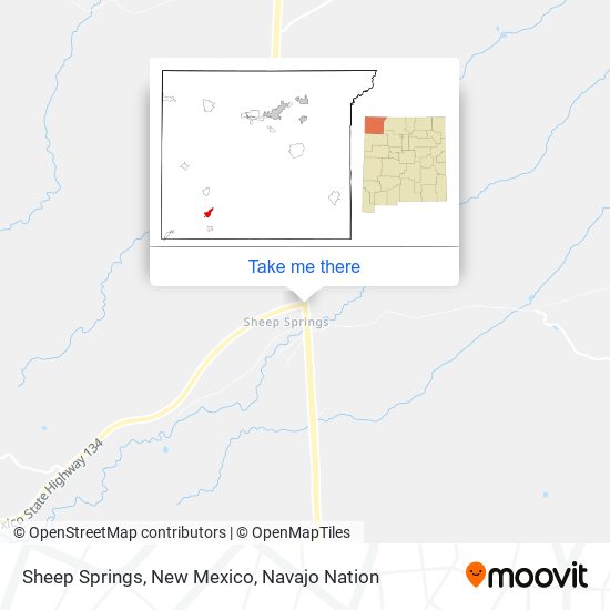 Sheep Springs, New Mexico map