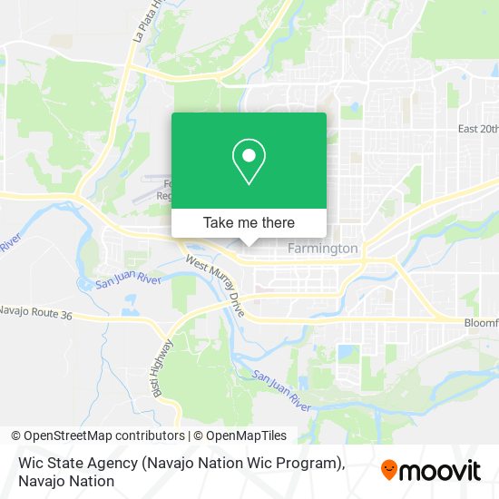 Mapa de Wic State Agency (Navajo Nation Wic Program)