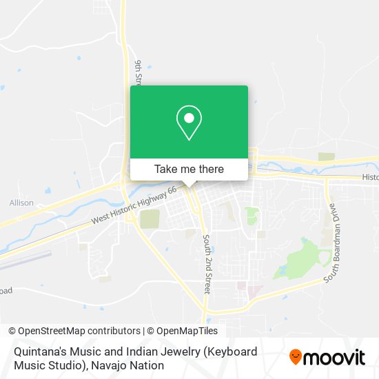 Mapa de Quintana's Music and Indian Jewelry (Keyboard Music Studio)