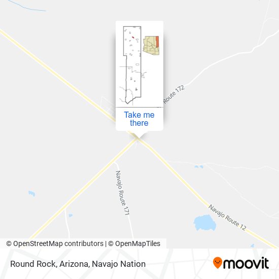 Round Rock, Arizona map