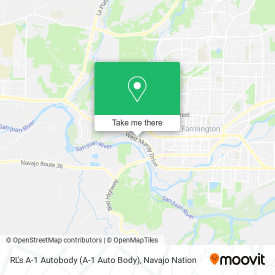 RL's A-1 Autobody (A-1 Auto Body) map