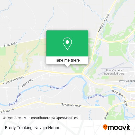 Brady Trucking map