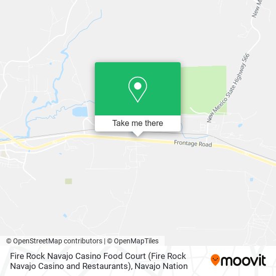 Fire Rock Navajo Casino Food Court (Fire Rock Navajo Casino and Restaurants) map