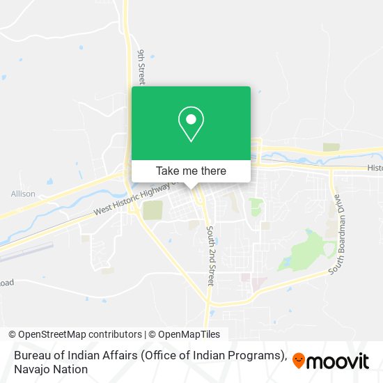 Bureau of Indian Affairs (Office of Indian Programs) map