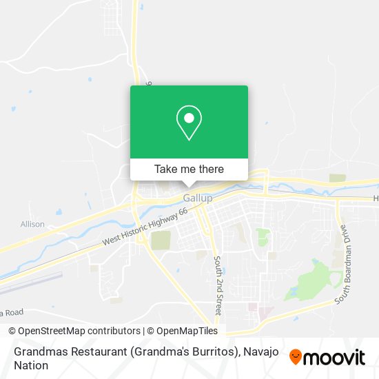 Grandmas Restaurant (Grandma's Burritos) map