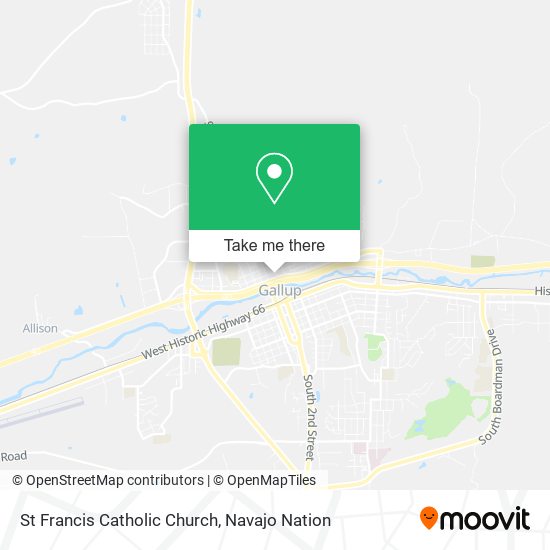 St Francis Catholic Church map