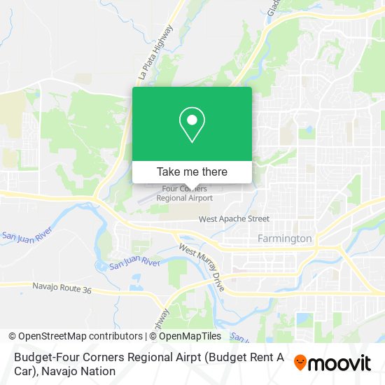 Budget-Four Corners Regional Airpt (Budget Rent A Car) map