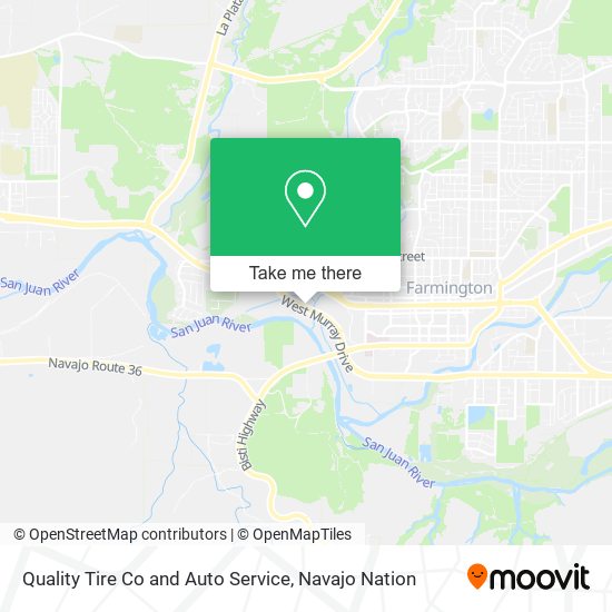 Quality Tire Co and Auto Service map