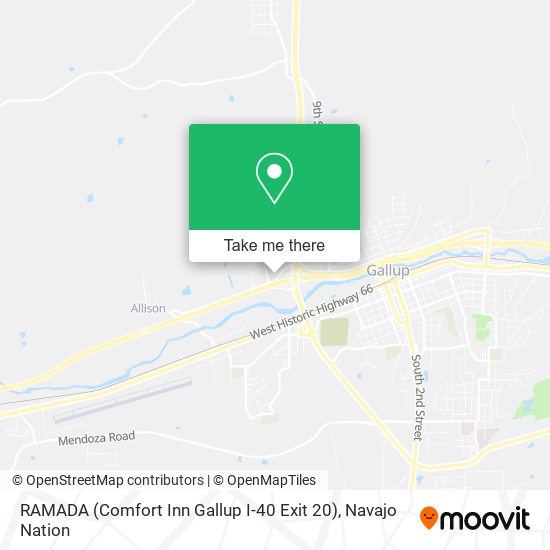 RAMADA (Comfort Inn Gallup I-40 Exit 20) map