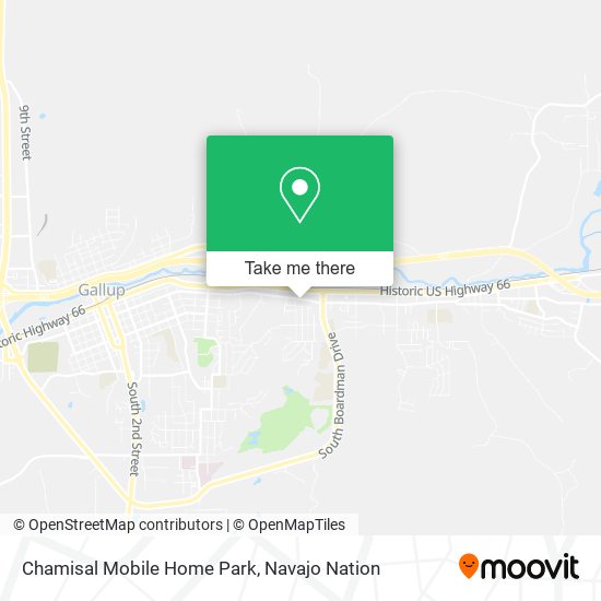 Chamisal Mobile Home Park map
