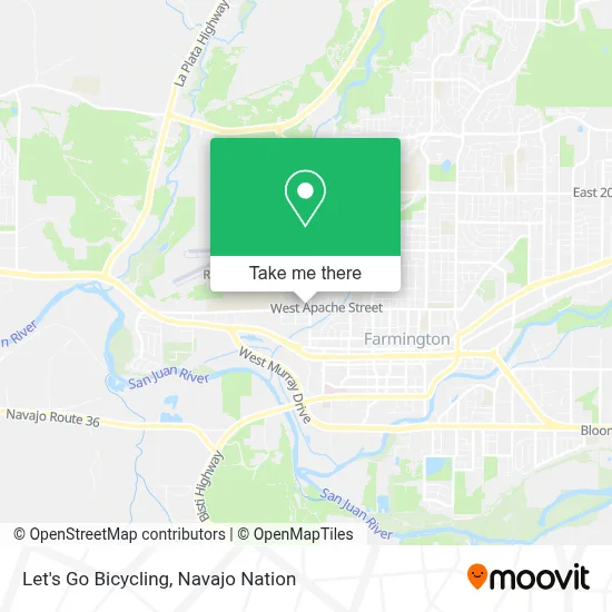 Let's Go Bicycling map