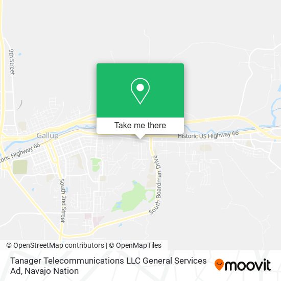 Tanager Telecommunications LLC General Services Ad map