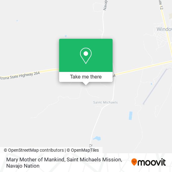 Mary Mother of Mankind, Saint Michaels Mission map