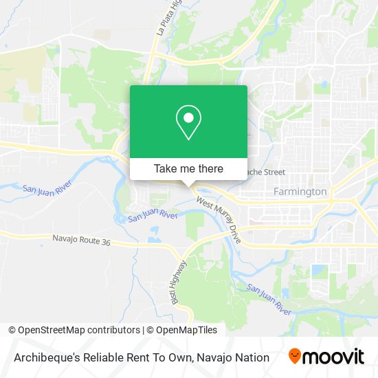 Archibeque's Reliable Rent To Own map