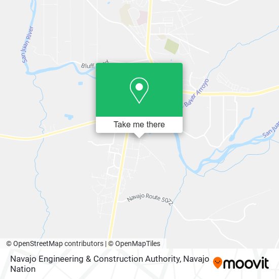 Navajo Engineering & Construction Authority map