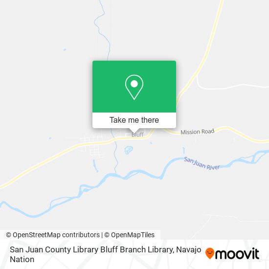 San Juan County Library Bluff Branch Library map