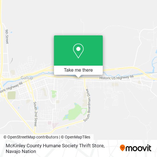 Mapa de McKinley County Humane Society Thrift Store