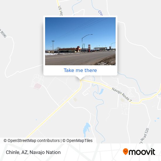 Mapa de Chinle, AZ