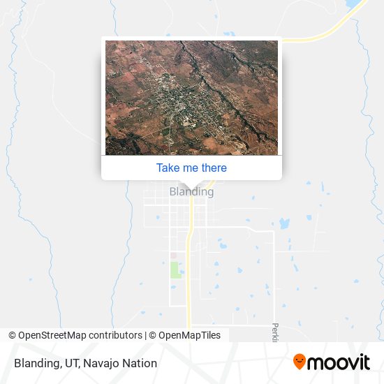 Mapa de Blanding, UT