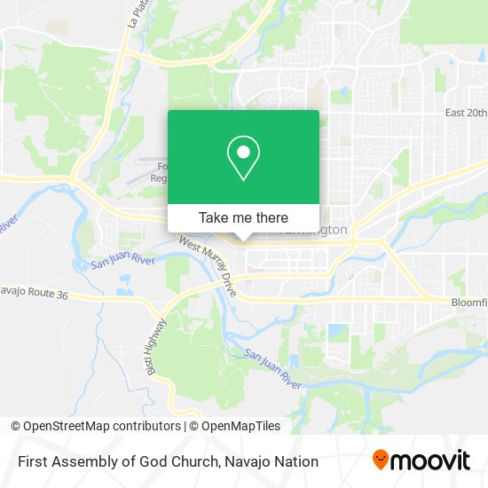 First Assembly of God Church map