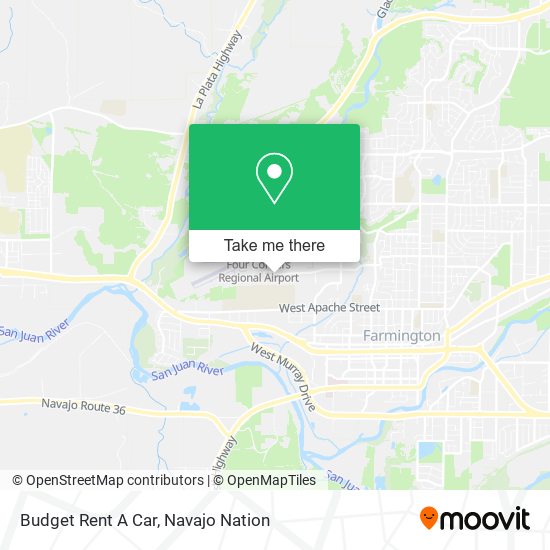 Budget Rent A Car map