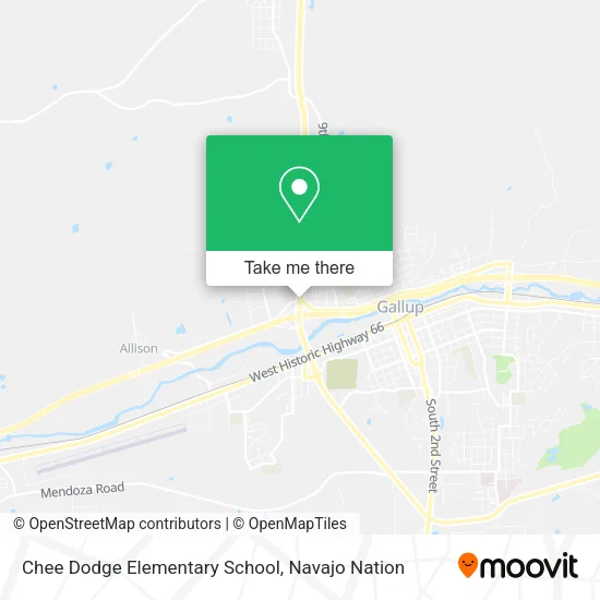 Chee Dodge Elementary School map