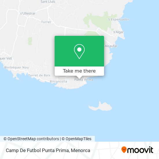 mapa Camp De Futbol Punta Prima