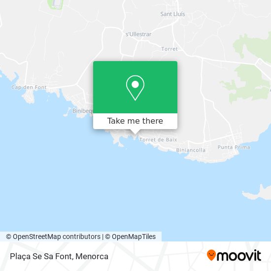 Plaça Se Sa Font map