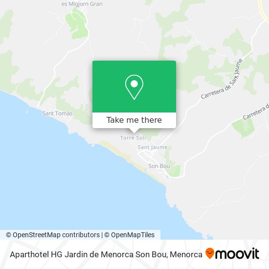 Aparthotel HG Jardin de Menorca Son Bou map