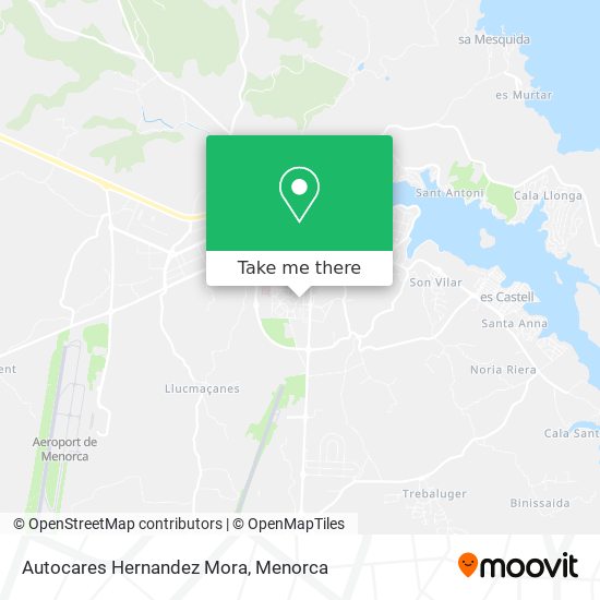 mapa Autocares Hernandez Mora