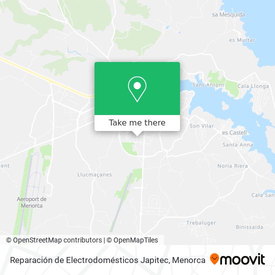 mapa Reparación de Electrodomésticos Japitec