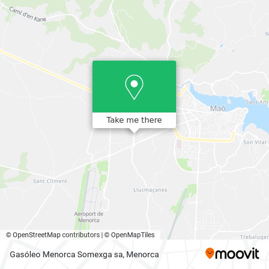 Gasóleo Menorca Somexga sa map