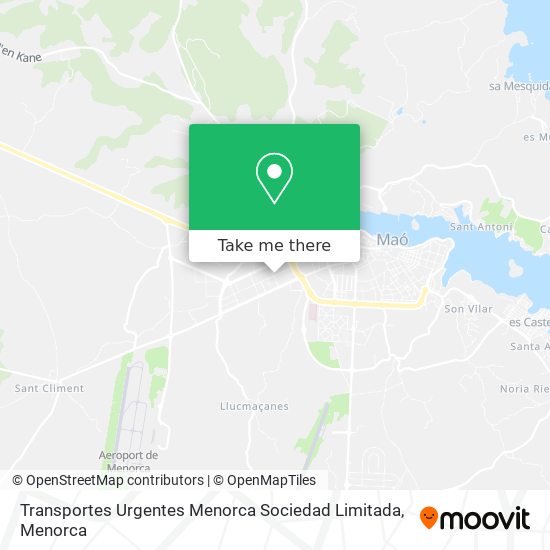 Transportes Urgentes Menorca Sociedad Limitada map