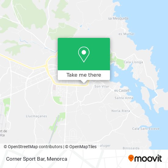 mapa Corner Sport Bar